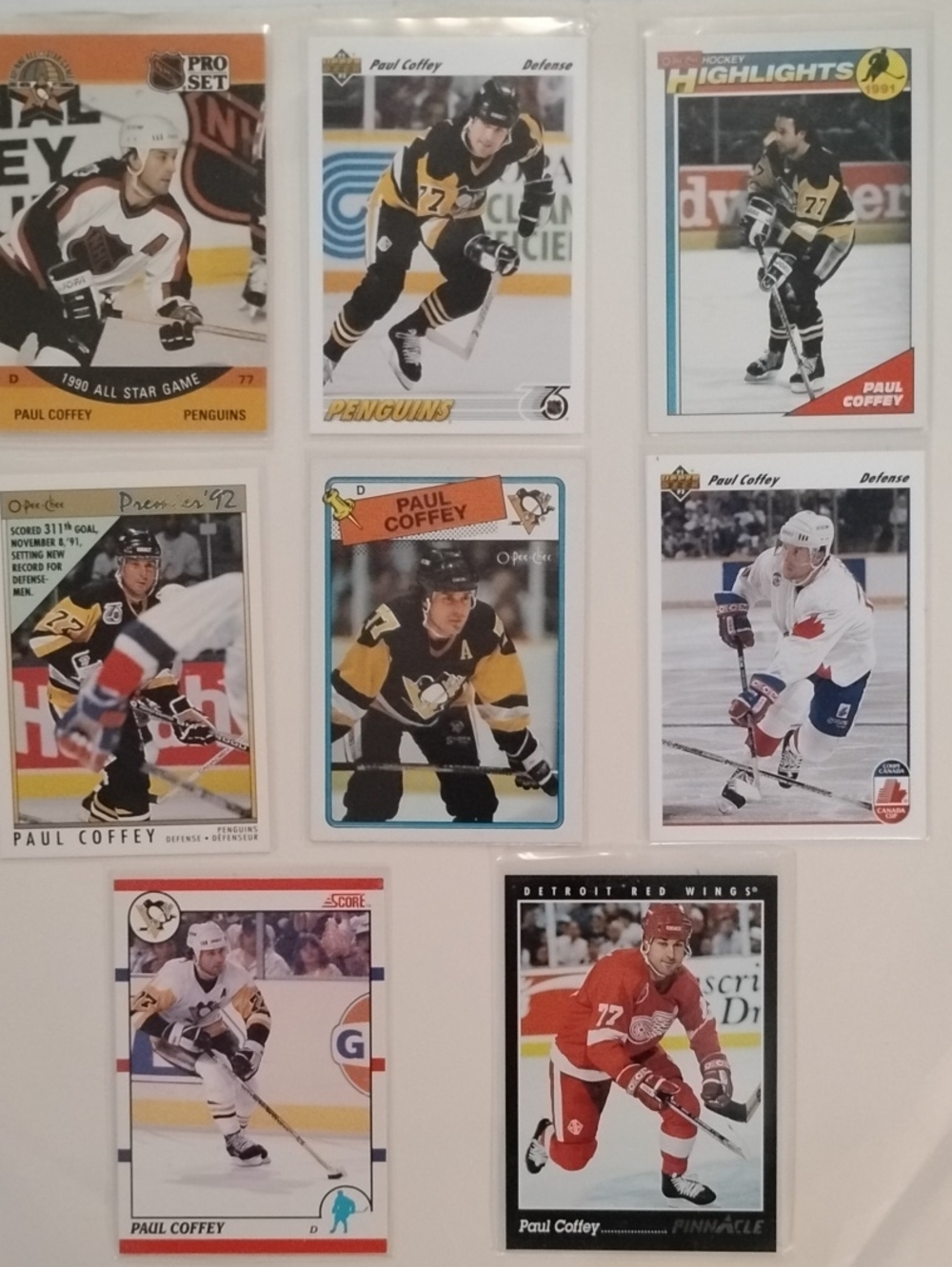 Paul Coffey Hockey Card Collection